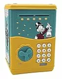 Lexibook Salvadanaio elettronico Disney Scrooge, Effetti sonori e Luminosi, 9 Tracce Musicali Incluse, Colore Blu/Oro, JG150SC