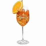 Geschenke 24 Aperol Spritz Bicchiere con incisione I Holy Aperoli, 460 ml, idea regalo per donne e uomini per compleanno