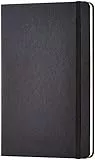 Amazon Basics Taccuino classico, Misura Grande, a quadretti, Nero