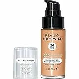 Revlon ColorStay, Fondotinta per Pelle Normale e Secca, con Protezione Solare SPF 20, Formula Duratura, Oil Free (30ml), 220 Natural Beige