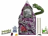​Masters of the Universe Origins - Snake Mountain, Playset con prigione, trono di Skeletor e tunnel di fuga, 2 personaggi inclusi, giocattolo per bambini, 6+ anni, HPG41