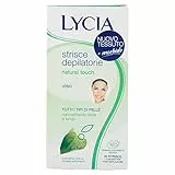 Lycia Strisce Depilatorie Viso Natural Touch, 20 Pezzi