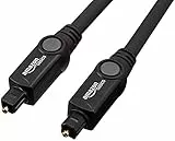 Amazon Basics - Cavo audio Optical digitale Toslink, 3 m, Nero