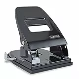 Rapesco PF88A0B1 Perforatrice Alti Spessori a 2 Fori, 35 Fogli, Nero