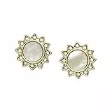 Fossil Orecchini Da Donna Vintage Glitz, Spessore: 1,8 mm, Lunghezza: 6,2 mm Orecchini In Acciaio Inossidabile Dorato, JF03423710