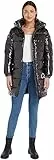 Calvin Klein Jeans Giacca Lucida Lunga Aderente Cappotti Imbottiti, CK Black, M Donna