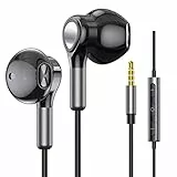 Cuffie Auricolari con Filo, In Ear con Microfono, Magnetici Sport, Controllo del Volume,stereo e audio Hi-Fi Auricolari per Samsung,LG,Xiaomi,Huawei etc Jack da 3,5 mm