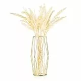 Vaso Per Fiori In Vetro Con Supporto In Metallo Geometrico, Fioriera Per Terrari Cristallina, Vaso In Vetro Per Piante Idroponiche Per Fiori, Centrotavola Per Matrimonio In Casa, Oro, Altezza 27 Cm