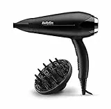 BaByliss D572DE Asciugacapelli Turbo Smooth 2200W, Funzione Ionica Anti-Crespo E Tecnologia Ceramica, Nero