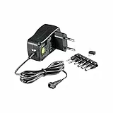 Goobay 67950 Alimentatore Universale, 3 V - 12 V, 0.60 A Uscita, max. Amperaggio