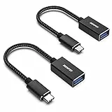 BENFEI Adattatore USB C a USB 3.0 2 confezione, adattatore USB Type-C a USB 3.0, compatibile per iPhone 15 Pro/Max MacBook Pro/Air 2023 iPad Pro iMac S23 XPS 17 e altro, Nero