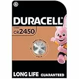 Duracell - 2450, Batteria Specialistica a Bottone al Litio 3V, confezione da 1, progettato per l'uso in sensori magnetici, bilance, dispositivi indossabili e dispositivi medici