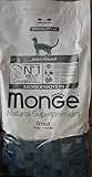 Monge Natural Superpremium Monoprotein* STERILISED TROUT, cibo secco per gatti sterilizzati (alimento a base di trota, basso contenuto di grassi, 10 kg)