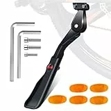 ANDIMEI Cavalletto Bici MTB per 24 26 27.5 29 - Cavalletto per Fat Bicicletta Elettrica 18mm 40mm Mountain Bike, Rinforzato Cavalletto Laterale per Ebike, BMX, Specialized Bike, Carico Massimo 35Kg