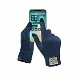 SBS Guanti invernali di taglia L, guandi touch screen invernali caldi e morbidi, guanti uomo per smarphone, tablet, navigatori, GPS, colore grigio