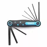 HemBorta® Pieghevoli Chiavi a Brugola 8 PZ, Set Chiavi Metriche 1,5-8mm Bicicletta Set Brugole, Pieghevoli Set Chiavi a Brugola con Acciaio Trattato Termicamente Chiavi Esagonali