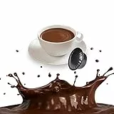 50 Capsule Cioccolata Compatibili Lavazza A Modo Mio - Bevanda Calda Solubile Monodose al Cioccolato in Cialde Made in Italy Kickkick per Macchine da Caffè