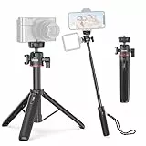 Mini Treppiede Fotocamera 54cm/21.6in, ULANZI MT-73 Treppiede per Fotocamera Piccolo con vite da 1/4'', Treppiede da Viaggio, Treppiede Tascabile compatibile con Compatto Fotocamera