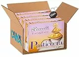4X Bauli Torta Pasticccera Torte&Torte Soffice con Deliziosa Crema Pasticcera e Zucchero a Velo 375g [CAIYA® BOX da 4 Confezioni]