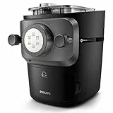 Philips Macchina Per La Pasta Serie 7000 - Tecnologia ProExtrude, Bilancia Integrata, Completamente Automatica, 8 Trafile Per Pasta, Nero (HR2665/93)