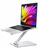 Babacom Supporto PC Portatile, Pieghevole Ergonomico Porta PC con Regolabile Altezza, Ventilato Alluminio Laptop Stand Compatibile con MacBook Air, Pro, Dell XPS, Samsung, Altri 10-16' Tablet