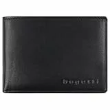 Bugatti Primo Portafoglio Uomo Pelle 8 Carte con Portamonete - Nero