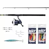 Mitchell Neuron Boat Combo Set, Set Canna e Mulinello, Sgombro, Merluzzo, Aringhe, Include accessori per terminali e Ami di Ricambio, Pronto per la Pesca