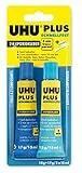 UHU 11526 Plus 5 Minuti 35 Adesivo Epossidico a Due Componenti, Trasparente, 2 x 15 ml