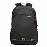 Tucano Forte Pack - Zaino in nylon per notebook da 15.6' e MacBook Pro 15' Retina, Nero