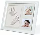 PewinGo Cornice Bambini Impronte Argilla, Kit Neonato Cornice per dei Piedini e delle Manine dei Bebé-Un ricordo di vita e regali ideali per i bimbo