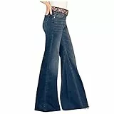 NOAGENJT Pantaloni Premaman Donna Larghi Pantaloni Snowboard Donna Pantaloni Tuta Felpati Donna Invernali Larghi Jeans a Zampa Donna Petite Jeans Elasticizzati Donna Senza Bottone XL 19.99