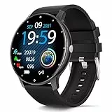 TAOPON Smartwatch per Android iOS IP67 Impermeabile con Touch Screen, Fitness Tracker Cardiofrequenzimetro Monitor Pressione Sanguigna Contapassi Donna Uomo