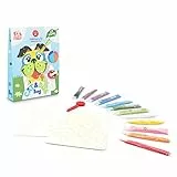 Sabbiarelli Sand-it For Fun - Bag Cat&Dog - Set Lavoretti Creativi: Colora con la Sabbia i disegni del cane e del gatto, 12 colori, Regalino di Compleanno Bambine Anni 5+