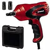Einhell CC-HS 12/1 Avvitatore a impulsi per auto (12 V, solo per presa accendisigari, torsione max 350 Nm, luce a LED, livella incorporata, incl. chiavi a bussola da 17/19 + 21/23 e valigetta)