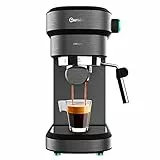 Cecotec Caffettiera Express Cafelizzia 890 Dark Espressi e Cappuccino, 1350 W, Sistema Thermoblock, 20 bar, Modalità Auto per 1-2 Caffè, Vaporizzatore Orientabile, Capacità 1,2 L, 01625