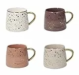 Tognana Des Arts Chic, Set 4 Tazze, Mug 340 cc, Porcellana, Multicolore