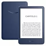 Kindle (modello 2022) | Il nostro Kindle più leggero e compatto, ora con uno schermo da 6’’ ad alta risoluzione (300 ppi) e doppio spazio di archiviazione | Con pubblicità | Blu