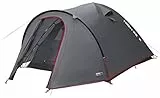 High Peak Nevada 3 Tenda per 3 Persone, Rosso/Grigio Scuro, 300 x 190 x 125cm
