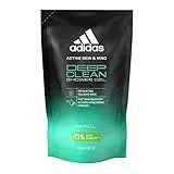 Adidas Active Skin & Mind, Deep Clean Shower Gel Refill, Docciaschiuma Ricarica Uomo, 400 ml