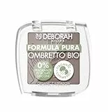 Deborah Ombretto Occhi Mono BIO Formula Pura Colore n.09 Mat Grey Brown, con ingredienti 100% di origine naturale, Vegan e Animal Friendly