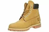 Timberland 6 Inch Premium Waterproof, Stivali Stringati Uomo, Giallo (Wheat Nubuck), 44 EU