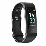 Septoui Smart Band Fitness Orologio Contapassi Frequenza Cardiaca, SpO2, Pressione Sanguigna, Sonno Calorie Activity Tracker Impermeabile 5 ATM, 16 Modalità Sportive Smartwatch Donna Uomo Bambini