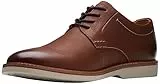 Clarks Atticus Ltlace, Oxford Uomo, Dark Tan Lea, 43 EU