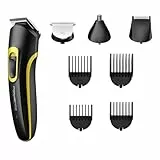 Rowenta Multistyler 8 in 1 Basic TN8940 - Rasoio professionale per capelli con 60 min di autonomia, 8 accessori di taglio e facile pulizia