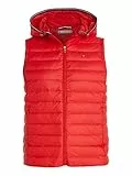 Tommy Hilfiger Gilet Donna Gilet Imbottito, Rosso (Fireworks), M