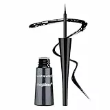 Wet n Wild, MegaLiner Liquid Eyeliner, Eyeliner Liquido con Applicatore Flessibile, Makeup per Occhi, Formula Fluida e Pigmentata che si Asciuga Rapidamente, Nero