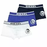 DIESEL x3 Boxer Uomo Bianco/Blu/Navy, multicolore, S