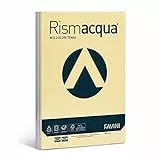 Favini A67X124 Rismacqua Mix Risma da 125 Cartoncini da 200gr assortiti in 5 colori pastello formato A4 (21X29,7 cm) Made in Italy