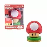 Nintendo Mushroom 3D Mini Light 50 W, Rosso, Standard