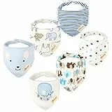 Yafane 6 Bavaglino Neonato Cotone Bavaglini Ragazzi e Ragazze Bandana Bambino Bimbo Drool Panno Per Ruttino Ultra Assorbenti
